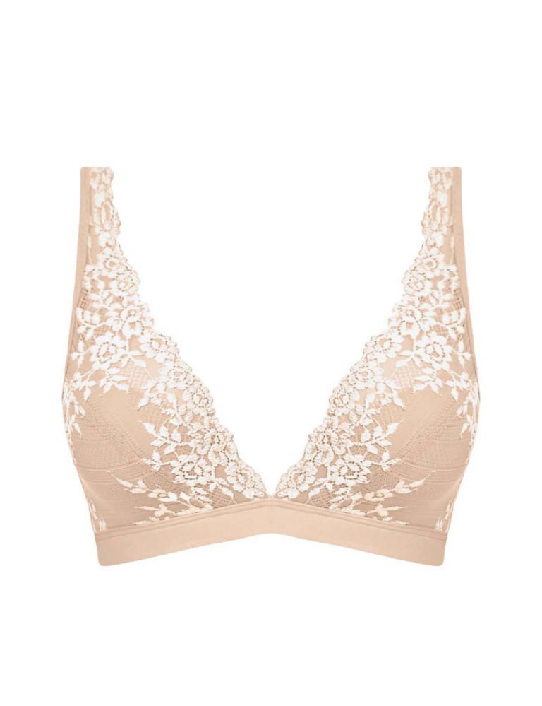Embrace Floral Lace Non Wired Plunge Bra 2 of 3