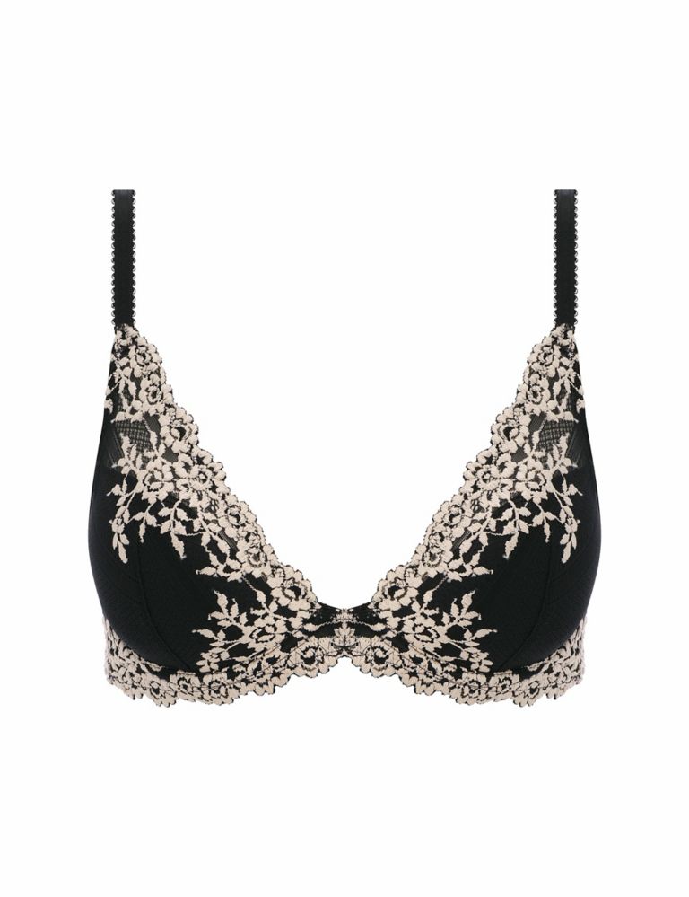 Embrace Floral Lace Wired Plunge Bra, Wacoal