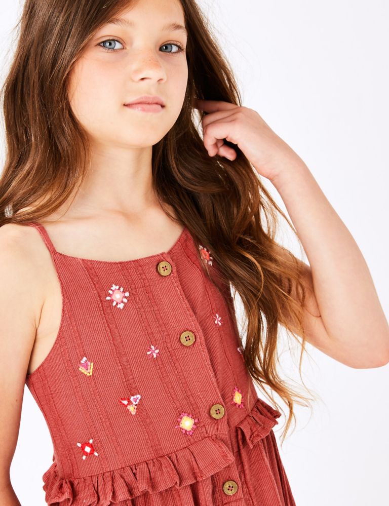 Embroidered Berry Dress (3-16 Years) 3 of 4