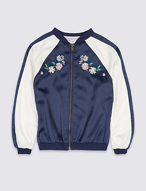 Embroidered Bomber Jacket (3-14 Years) Image 2 of 3
