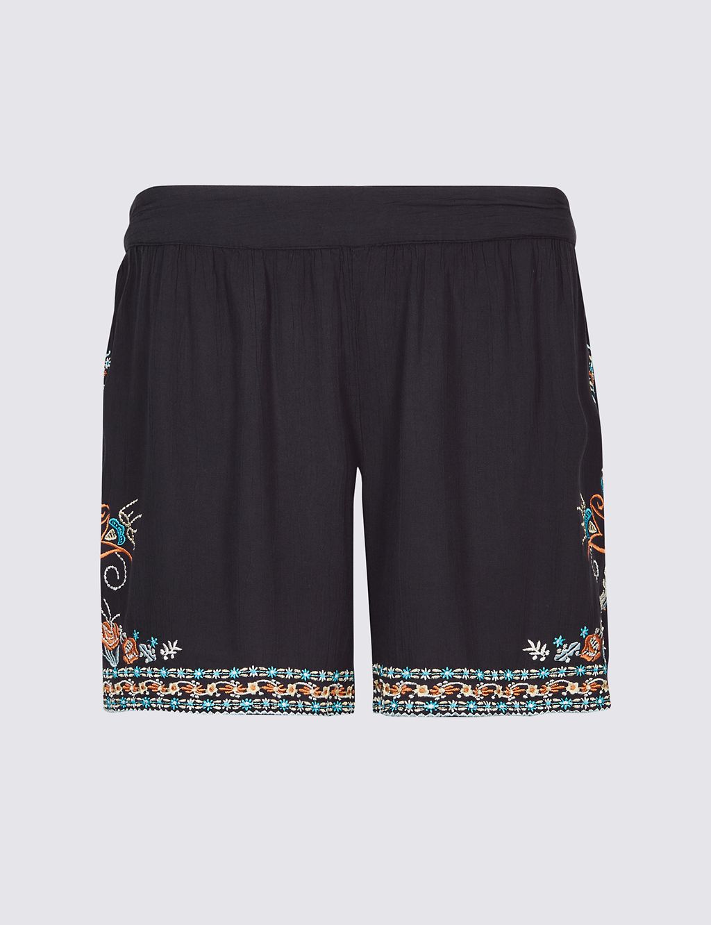 Embroidered Casual Shorts 1 of 5