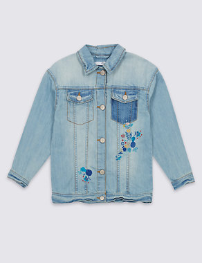 Embroidered Denim Jacket (3-14 Years) Image 2 of 3