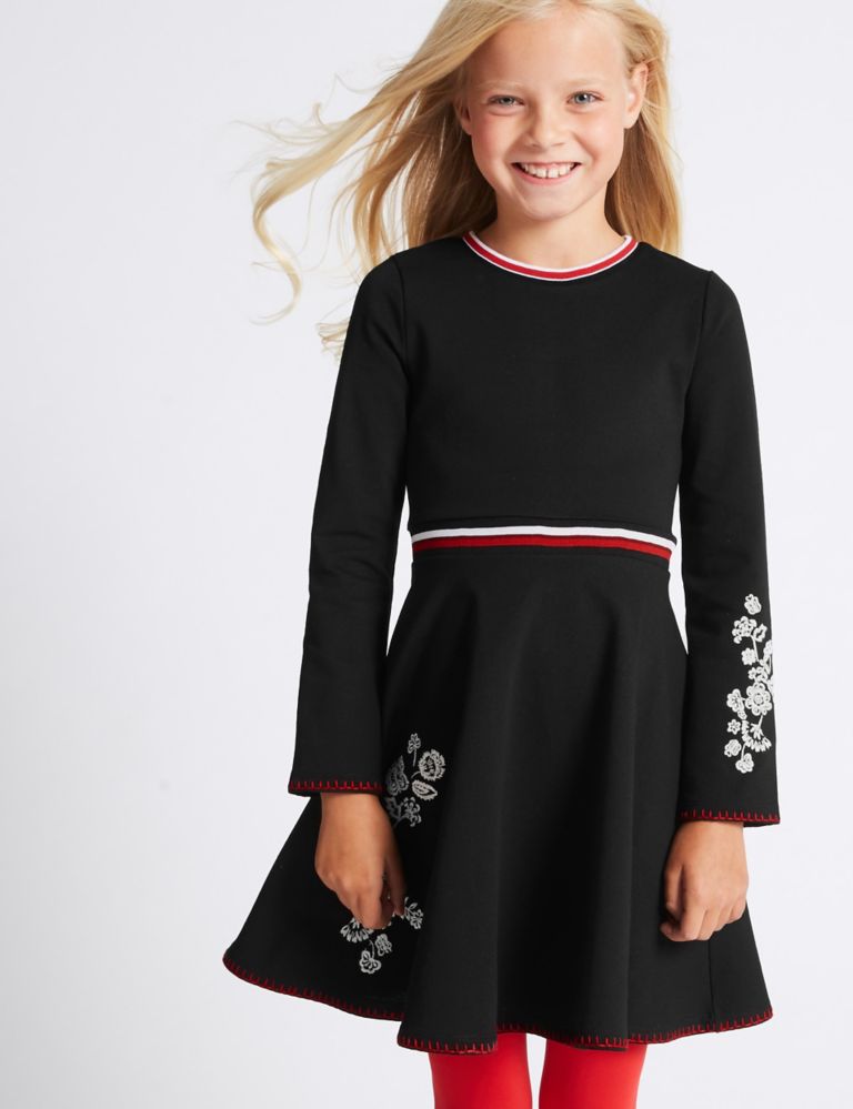 Embroidered Dress (3-14 Years) 1 of 5