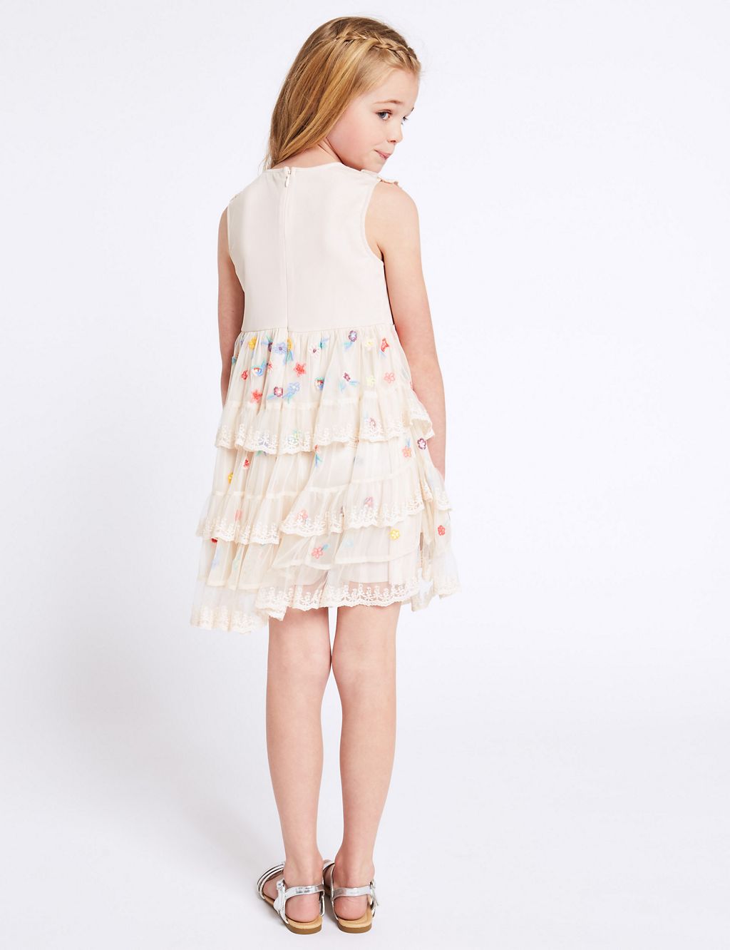 Embroidered Lace Dress (3-16 Years) 2 of 4