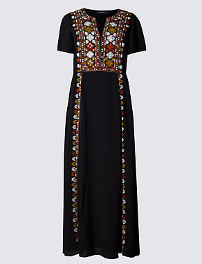 Embroidered Maxi Dress Image 2 of 4