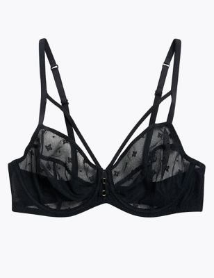 Embroidered Mesh Underwired Balcony Bra B-G | Boutique | M&S