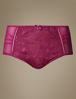 Embroidered Midi Knickers Image 2 of 3