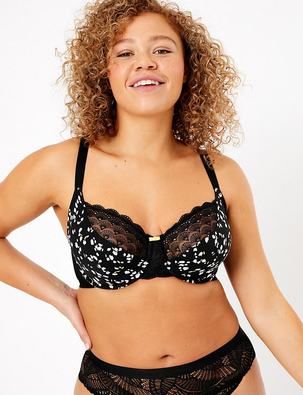 Embroidered Non-Padded Balcony Bra DD-GG, M&S Collection