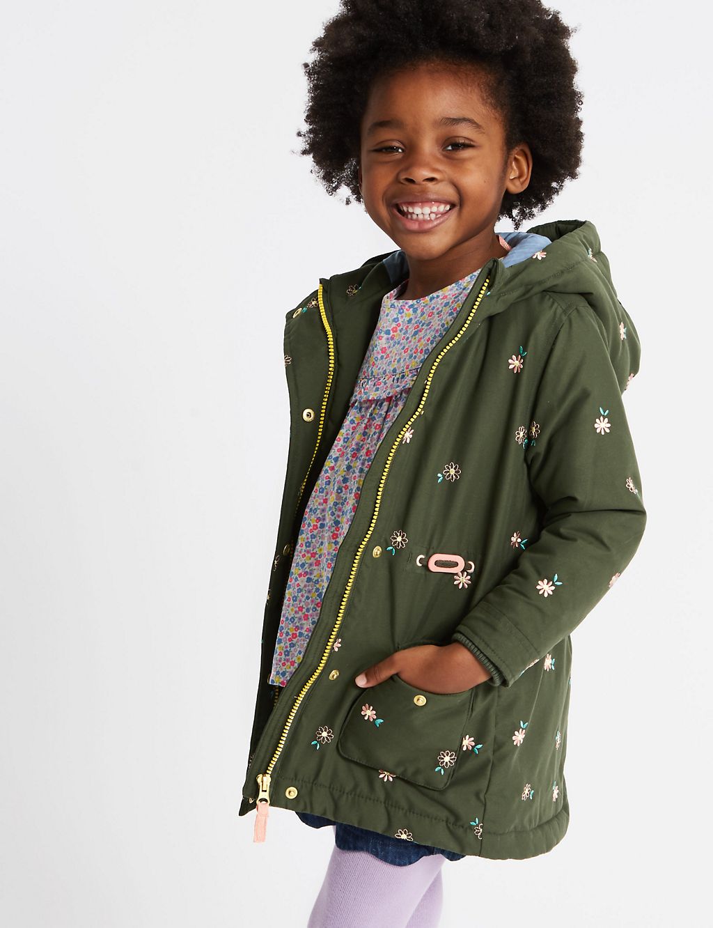 Embroidered Parka Coat (3 Months - 7 Years) 3 of 6