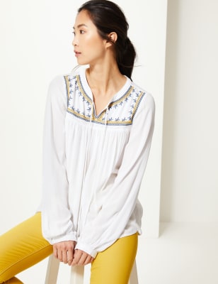 embroidered peasant shirt