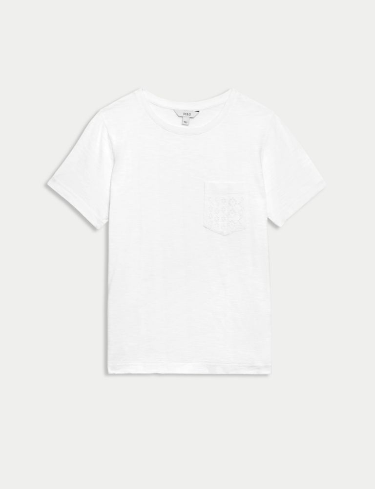 Embroidered Pure Cotton T-Shirt 2 of 5