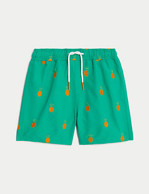 Embroidered Swim Shorts (2-8 Yrs) Image 2 of 6