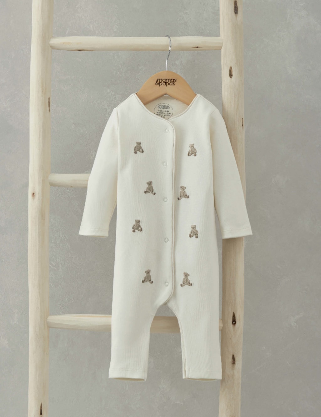 Gray Bear Love Daddy Winter Romper