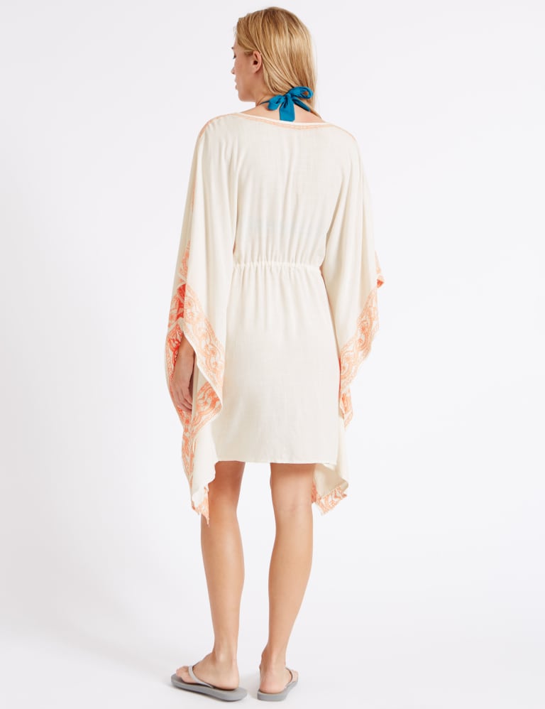 Embroidered Tie Front Kaftan M&S Collection M&S