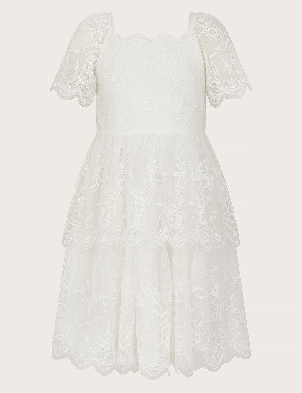 Embroidered Tiered Occasion Dress (3-13 Yrs) 3 of 3