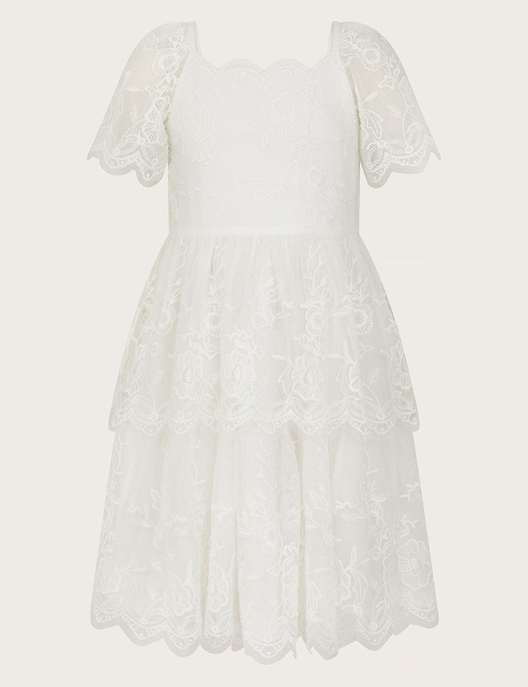 Embroidered Tiered Occasion Dress (3-13 Yrs) 1 of 3