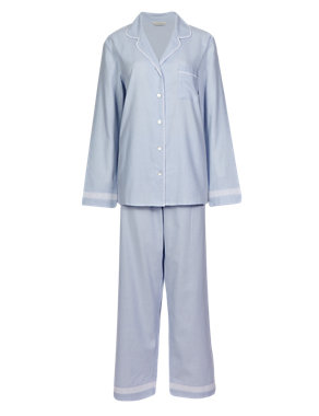 Embroidered Trim Pyjamas with Cool Comfort™ Technology Image 2 of 6