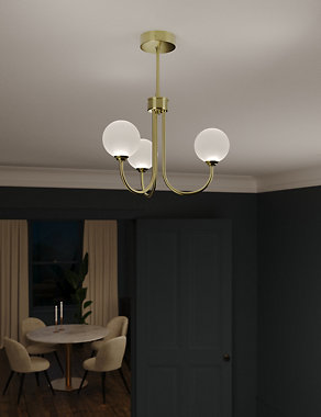 Emelie Ribbed Ceiling Light Image 2 of 8