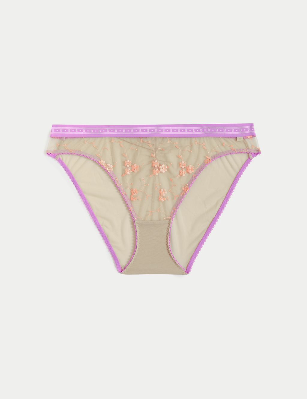 Emilia Embroidered High Leg Knickers 1 of 7