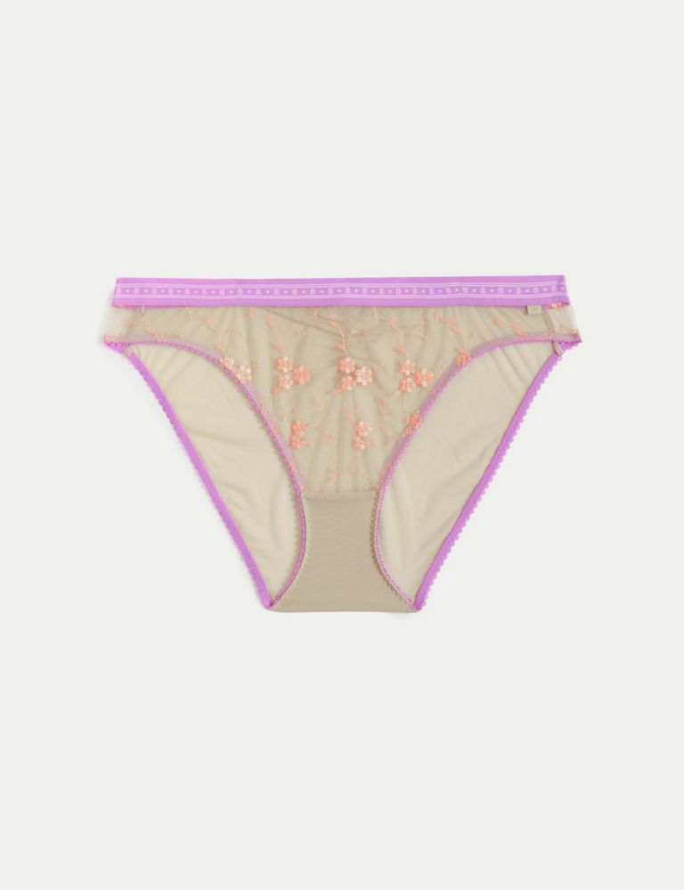 Emilia Embroidered High Leg Knickers 2 of 7