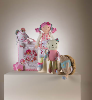 Emily button top rag doll
