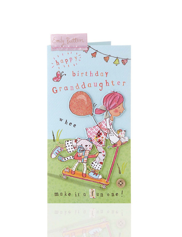 Emily Button™ Granddaughter Birthday Card Image 1 of 1