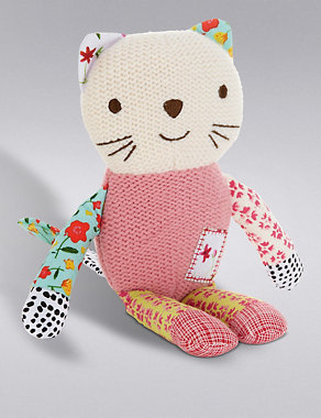 Emily Button™ Knitted Bobble Cat Toy Image 2 of 4