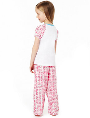 Emily Button™ Pure Cotton Floral Pyjamas Image 2 of 3