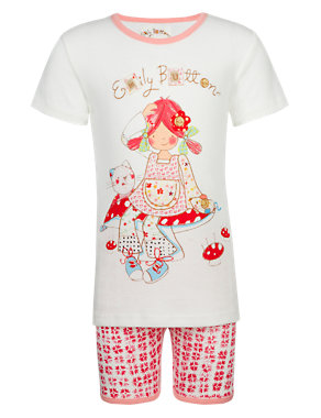 Emily Button™ Pure Cotton Short Pyjamas (1-7 Years) Image 2 of 4
