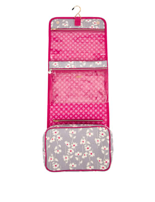 Emma Smoke Floral Hanging Beauty Bag Image 2 of 3