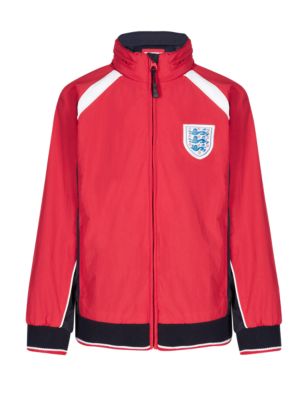 England FA 3 Lions Panelled & Zipped Jacket (5-14 Years) Image 2 of 6