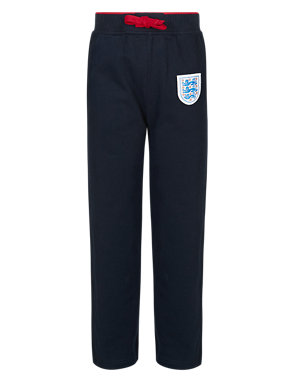 England FA Pure Cotton 3 Lions Joggers (5-14 Years) Image 2 of 4