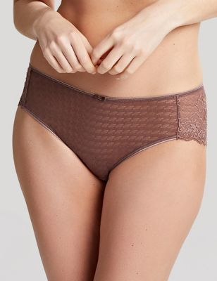 Panache Women's Allure Low Rise Brief, Black/Latte, X-Small at   Women's Clothing store