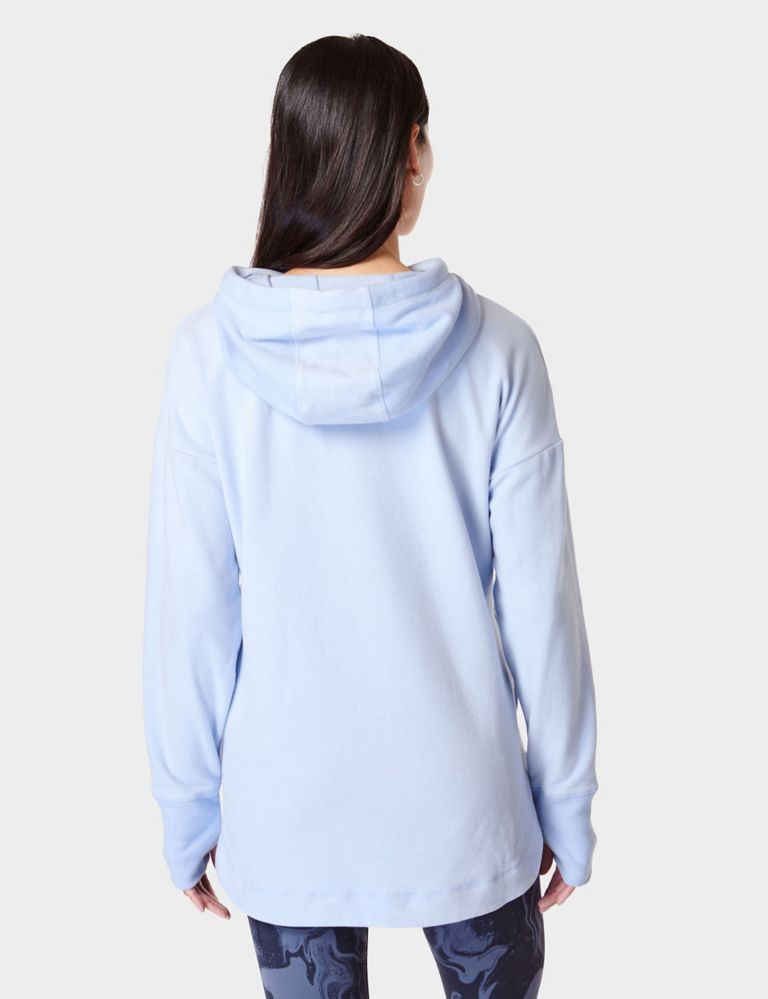 Escape Cotton Blend Fleece Relaxed Hoodie 4 of 5