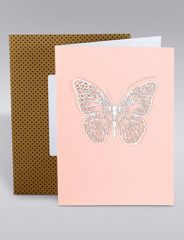 Especially For You Hand Finished Butterfly Card Image 1 of 2