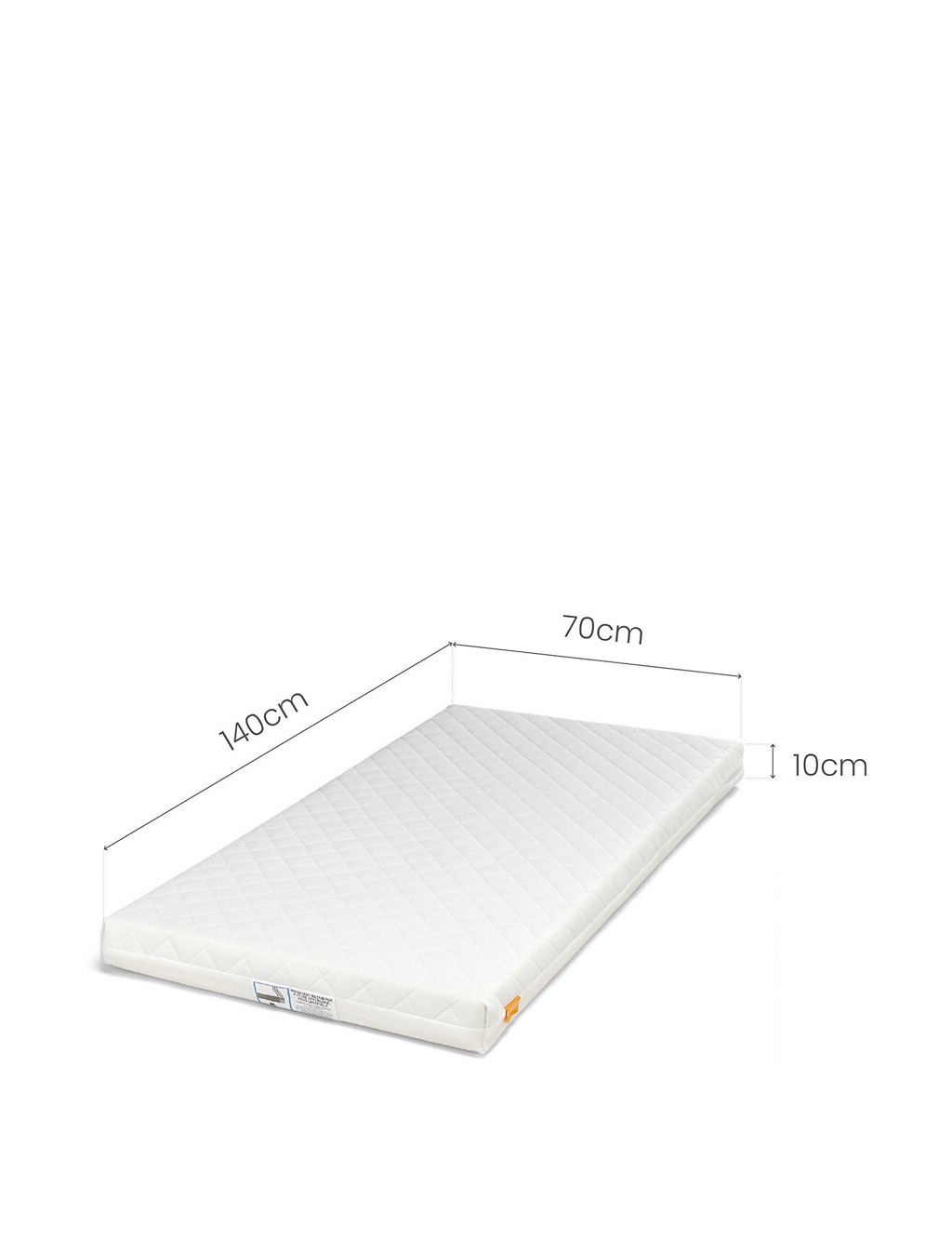 Essential Pocket Spring Cotbed Mattress 1 of 4