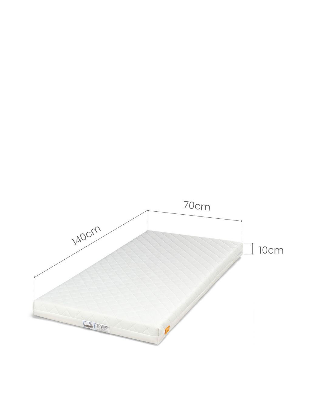 Essential Pocket Spring Cotbed Mattress 1 of 4