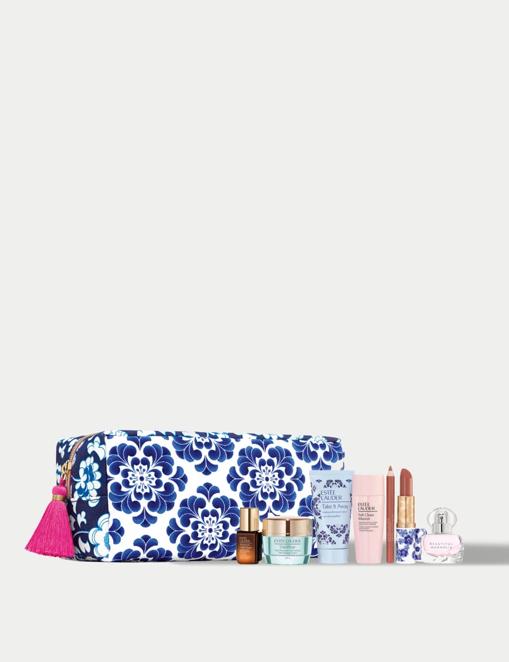 Estée lauder 7 piece gift set best sale including leopard bag