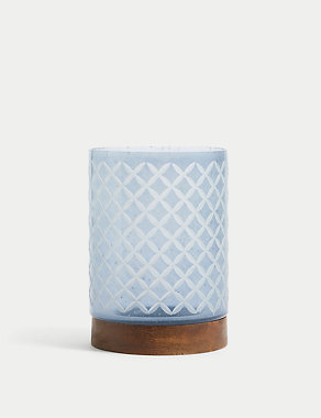 Etched Glass Candle Holder Image 2 of 4
