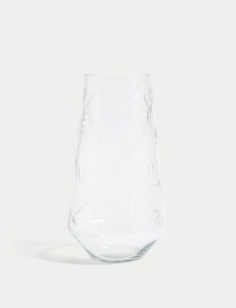 Etched Glass Vase 2 of 4