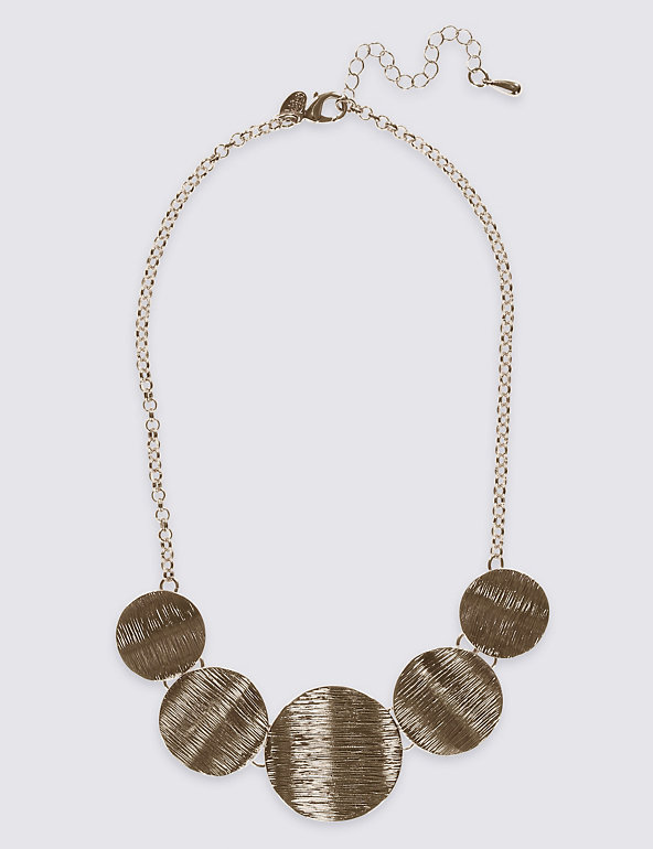 Etched Metal Collar Necklace Image 1 of 1