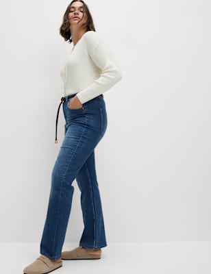 high waisted bootcut flare jeans