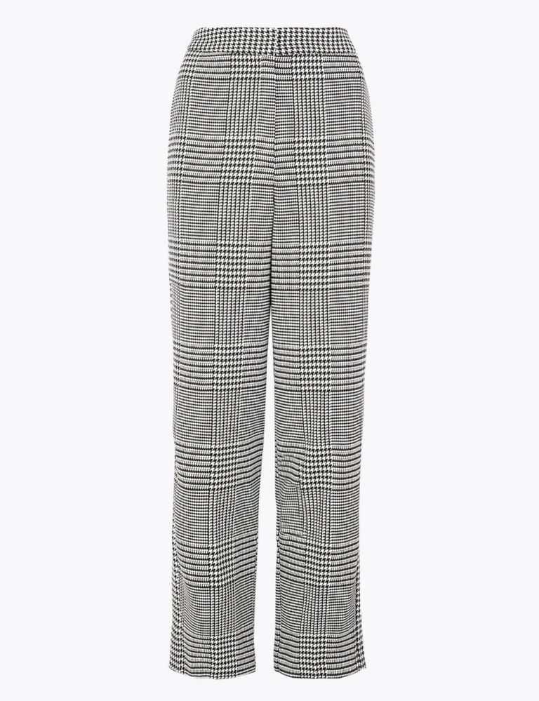 Evie Dogtooth Straight Leg 7/8th Trousers 2 of 5