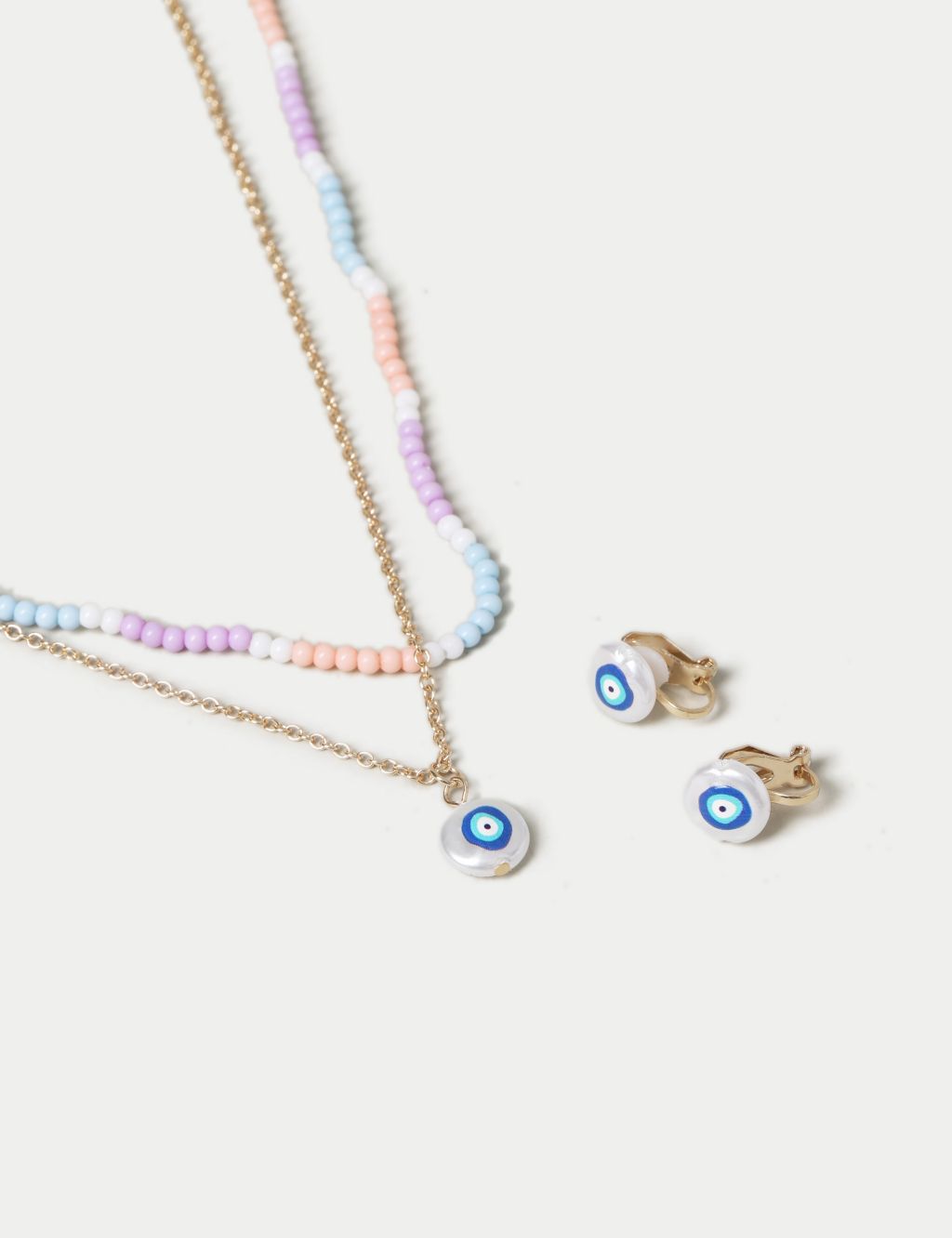Evil Eye Necklace and Earrings Set 2 of 2