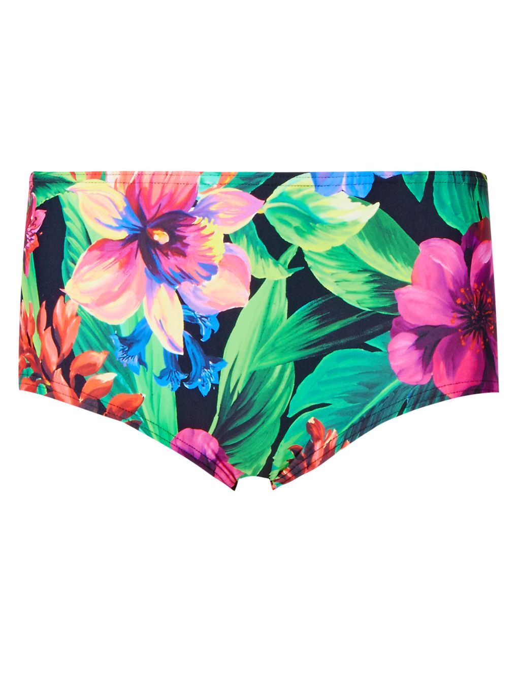 Exotic Floral Shorts Style Bikini Bottoms 1 of 3