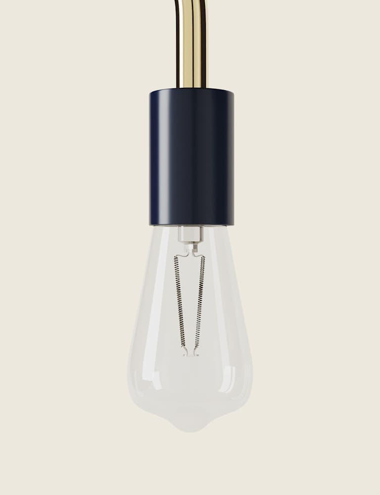 Exposed Bulb Curved Table Lamp 6 of 7