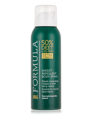 Extra Strong Insect Repellent Body Spray 125ml Formula M&S
