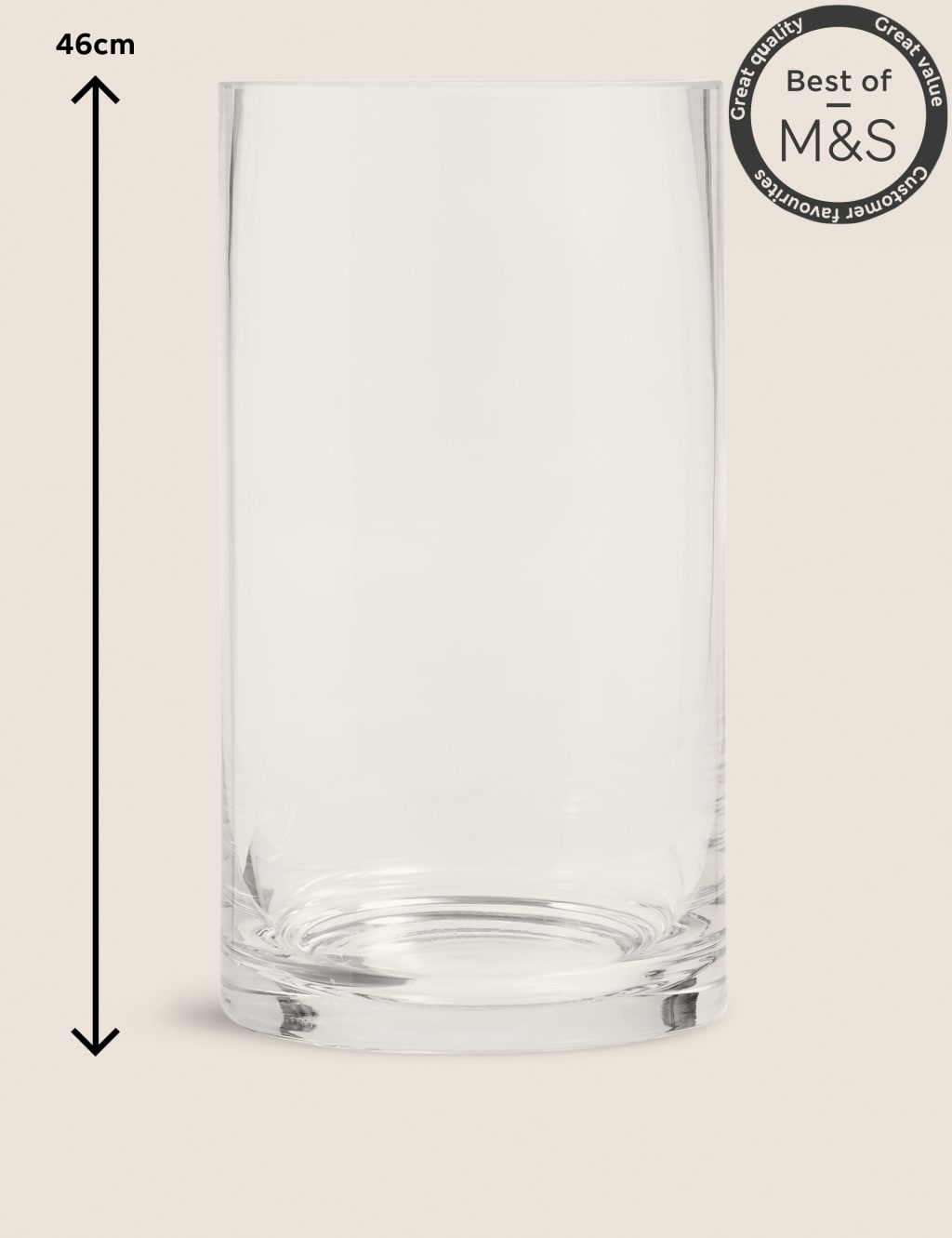 Extra large glass deals vase