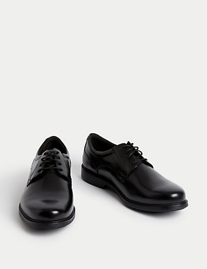 Extra Wide Fit Airflex™ Leather Derby Shoes Image 2 of 4