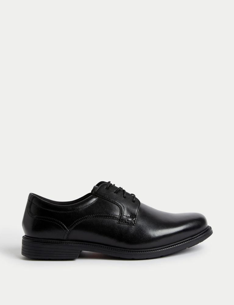 Extra Wide Fit Airflex™ Leather Derby Shoes 1 of 4